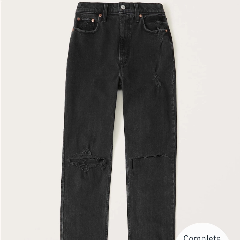 NWT Abercrombie 90s high rise straight (curve love)